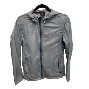 Little donkey Andy men’s running windbreaker jacket gray small activewear